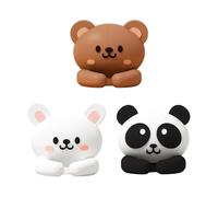 Capybara Organiseur de câbles, convient aux câbles de moins de 6 mm, matériau en silicone, clips de câble en forme d'animal, support de cordon de gestion des câbles de bureau, auto-adhésif