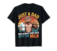 Capybara Papa est Juste Un Papa Qui revenait Toujours avec du Lait T-Shirt