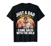 Capybara Papa est Juste Un Papa Qui revenait Toujours avec du Lait T-Shirt