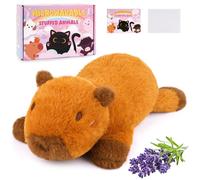Capybara Peluche 10 IN Capybara Chauffante au micro-ondes Jouet lesté Chauffant Cadeau pour adultes et enfants de 3 ans et plus