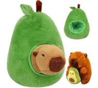 Capybara Peluche,2 poupées Capybara en Peluche, Porte-clés Capybara, Peluche Capybara créative, pour garçon et Fille, Cadeau d'anniversaire, de Pâques et de Saint-Valentin (Avocat)