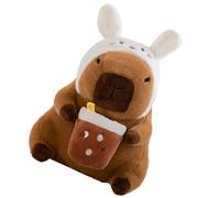 Capybara peluche animal, peluche capibara en peluche | Peluche animal,Mignon oreiller jouet Capibara doux et adorable de dessin animé, animal en peluche amusant pour