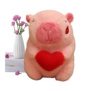 Capybara Peluche Animale Capybara - Jolie poupée en peluche farcie de Capybara avec cœur | Jouets mignons pour poupées animales, peluche douce adorable Capybara en peluche