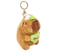 Capybara peluche jouet avec porte - clés super doux Cartoon peluche porte - clés mignon Capybara pendentif peluche jouet cadeau pour les enfants adultes