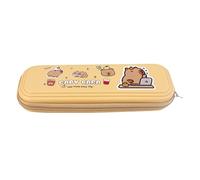 Capybara Pen Case, Cute Pencil Pouch, 8.66x2.95x1.57 inches Large Capacity Pencil Box with Zipper, Travel Writing Kit, Plush Animal Stationery Organizer for Office Supplies, School Essentials Use