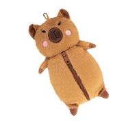 Capybara Pencil Pouch, Cute Pen Holder Case, Plush Storage Bag, Portable Large Capacity Makeup Organizer, School Office Travel Accessories, 5.12x11.02x1.97in