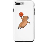 Capybara Playing Sports Wild Animal Rodents Basketball Coque pour iPhone 7 Plus/8 Plus