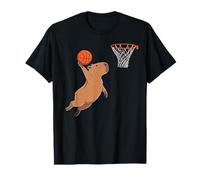 Capybara Playing Sports Wild Animal Rodents Basketball T-Shirt