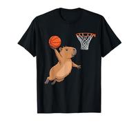 Capybara Playing Sports Wild Animal Rodents Basketball T-Shirt