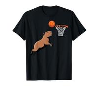 Capybara Playing Sports Wild Animal Rodents Basketball T-Shirt
