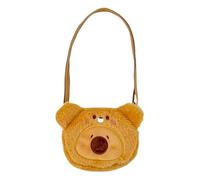 Capybara Plush Purse, Animal Shaped Wallet, Plush Change Purse, Cartoon Capybara Bag, Stuffed Animal Purse, Adjustable Plush Bag, Capybara Stuffed Wallet, Mignon Animal Wallet, Plush Key Holder, Light