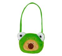 Capybara Plush Purse, Cartoon Capybara Change Purse, Animal Shaped Wallet, Stuffed Animal Purse, Adjustable Plush Bag, Animal Shaped Purse for Kids, Plush Bag for Holding Phones, Change, and Cards