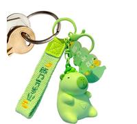 Capybara Porte-clés Capybara de dessin animé - Pendentif Capybara amusant de poupée jouant de la musique, porte-clés animal, porte-clés capybara créatif super mignon, porte-clés capybara animaux, vert