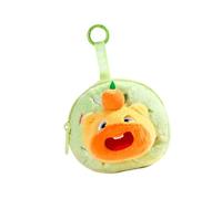 Capybara Porte-clés en peluche avec écouteurs et porte-monnaie pour étudiants, accessoire de voyage, sac à dos d'étudiant, Vert, Beauté de masse