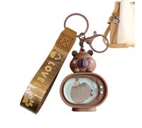 Capybara Porte-clés lumineux en forme d'animal | Pendentif en forme de TV - Charme de sac magicien, décoration d'intérieur pour salon, chambre à coucher, Tenir les oranges, Siehe Beschreibung