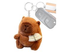 Capybara Porte-clés mignon en peluche pour téléphone de 4,72 pouces Chien de barbecue animal mignon accessoire de mode 12 cm jouet animal amusant portable pa, multicolore, color-changing barbecue