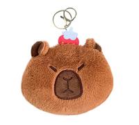 Capybara Porte-monnaie - Adorable sac en peluche Capybara | Porte-monnaie en forme d'animal en peluche | Sac à main décontracté | Organiseur de cordon d'écouteur | sac de rangement Capybara pour