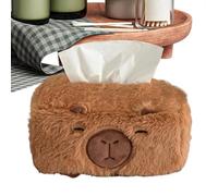 Capybara - Porte-rouleau de papier toilette Capybara - Porte-rouleau de papier toilette en osier - Joli organisateur de boîte à mouchoirs - Organisateur de serviettes pour maternelle salle de bain
