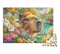 Capybara Puzzle 1000 Pièces, Difficile Puzzles pour Adults Enfant, Jeu De Défi Intellectuel 38x26cm/1000pcs