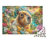 Capybara Puzzle 1000 Pièces, Puzzles Difficiles, Adaptés Aux Adultes Et Aux Enfants, Jeu De Défi Intellectuel 38x26cm/1000pcs
