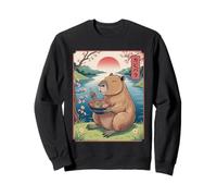 Capybara Ramen Kawaii Anime Graphic Japonais Vintage Capy Sweatshirt