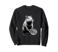Capybara Raquette de Tennis Motif Animaux Mignons Sweatshirt