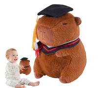 Capybara rempli - 9 pouces en peluche avec une casquette finale mignonne Capybara dans une tenue de diplôme, idée cadeau pour, filles, diplômés et adultes à l'école