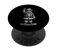 Capybara Rock Music Christmas Animal Lover PopSockets PopGrip Adhésif