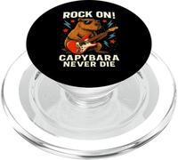 Capybara Rock on Joue à la Guitare, Design de Musique Animalier drôle PopSockets PopGrip pour MagSafe