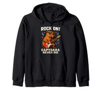 Capybara Rock on Joue à la Guitare, Design de Musique Animalier drôle Sweat à Capuche