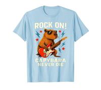 Capybara Rock on Joue à la Guitare, Design de Musique Animalier drôle T-Shirt