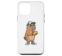 Capybara Rodents Kids Eating Taco Funny Capybaras Coque pour iPhone 12 Mini