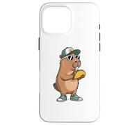 Capybara Rodents Kids Eating Taco Funny Capybaras Coque pour iPhone 16 Pro Max