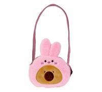 Capybara Sac à bandoulière sur le thème des animaux en peluche diagonale, joli sac à dos en peluche, sac en peluche réglable, portefeuille en forme d'animal pour clés, téléphones, pièces de monnaie