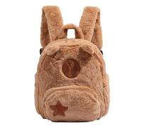 Capybara Sac à dos en peluche, sac d'école motif animal mignon, 22 x 9 x 28 cm, adorable design Capybara, sac à dos de voyage, accessoire tendance pour , adultes, femmes et hommes