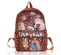 Capybara Sac à Dos Enfant, Capybara Cartable Scolaire Trousse à Crayons Cartoon Sacs D'école Cartoon Sacs Scolaires Cartable Scolaire Sac D'école Sacc à Dos à Deux Epaules pour Enfants(32x24x11cm)