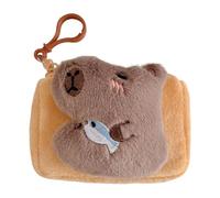 Capybara Sac à main en peluche | Adorable sac à main en peluche | Sac à main Capybara élégant en peluche décontracté, porte-clés avec porte-clés pour et adultes, marron, Refer to description,