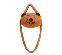 Capybara Sac en peluche - Sac à bandoulière en peluche | Dessin animé Capybaras Sac à provisions Animal en peluche Sac à bandoulière | Paquet d'animaux en peluche Sacs à main tendance en peluche pour