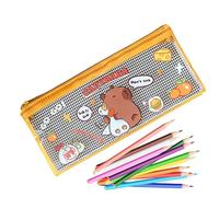 Capybara Sac - Kit de stylos animaux mignons, organisateur pour rangement à fermeture éclair | Gamme scolaire, crayons en peluche, accessoires de bureau, cadeaux, Gosling Capybara, Voir description