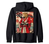 Capybara Samouraï Guerrier Japonais Ukiyo-e Art Anime Sweat à Capuche
