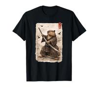 Capybara Samurai Warrior Anime Japonais Ukiyo-e Art Japon T-Shirt