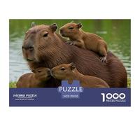 Capybara scène de Famille Matériau Cartonné Non Toxique Loisir Idéal pour Réduire La Pression, Profiter du Calme Et des Divertissements De W nd 70x50cm/1000pcs