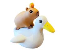 Capybara Sculpture de tableau de bord de voiture, figurine de collection, sculpture mignonne pour décoration de maison, bureau, bibliothèque