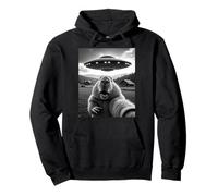 Capybara Selfie avec Alien UFO Drôle Capybara Sweat à Capuche