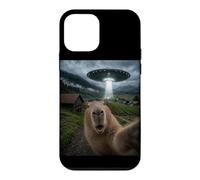 Capybara Selfie avec Alien UFO Funny Meme Coque pour iPhone 12 Mini
