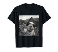 Capybara Selfie Machu Picchu Motif Voyage Drôle T-Shirt