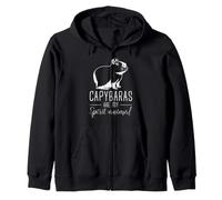 Capybara Spirit Animal Funny Rongeurs Citation Sweat à Capuche