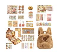 Capybara Stationery Set - Student School Supplies Large Capacity Pencil Case for Kids | Organizer for Study, Journaling, Work, Home, Teenagers, Adults, Collectors, Animal Lovers, Classroom, and Office