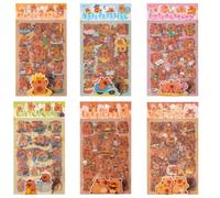 Capybara Stickers, 36 Feuilles Autocollants Kawaii Capybara, Mignons Capybaras Autocollants de Graffitis, Stickers Décoratifs avec Motifs d'animaux de Dessins Animés pour Scrapbooking & Albums