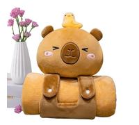 Capybara - - Tapis doux pour , oreiller jouet en peluche | tapis de couchage en forme de capybara pour , cadeau confortable pour Noël ou la Saint-Valentin, combinaison de jouets